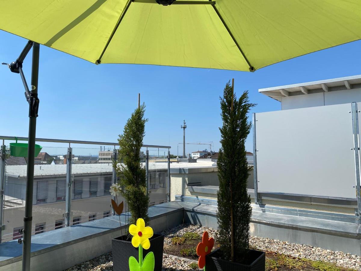 Panorama Penthouse Apartment Mit Klima Und Whirlpool Fuer Bis Zu 6 Personen Frankenthal  Luaran gambar