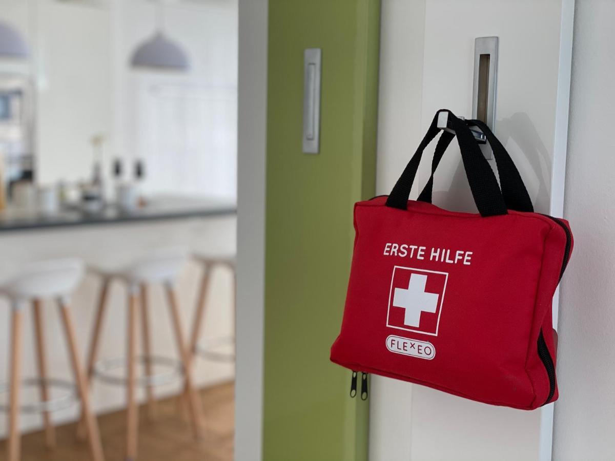 Panorama Penthouse Apartment Mit Klima Und Whirlpool Fuer Bis Zu 6 Personen Frankenthal  Luaran gambar