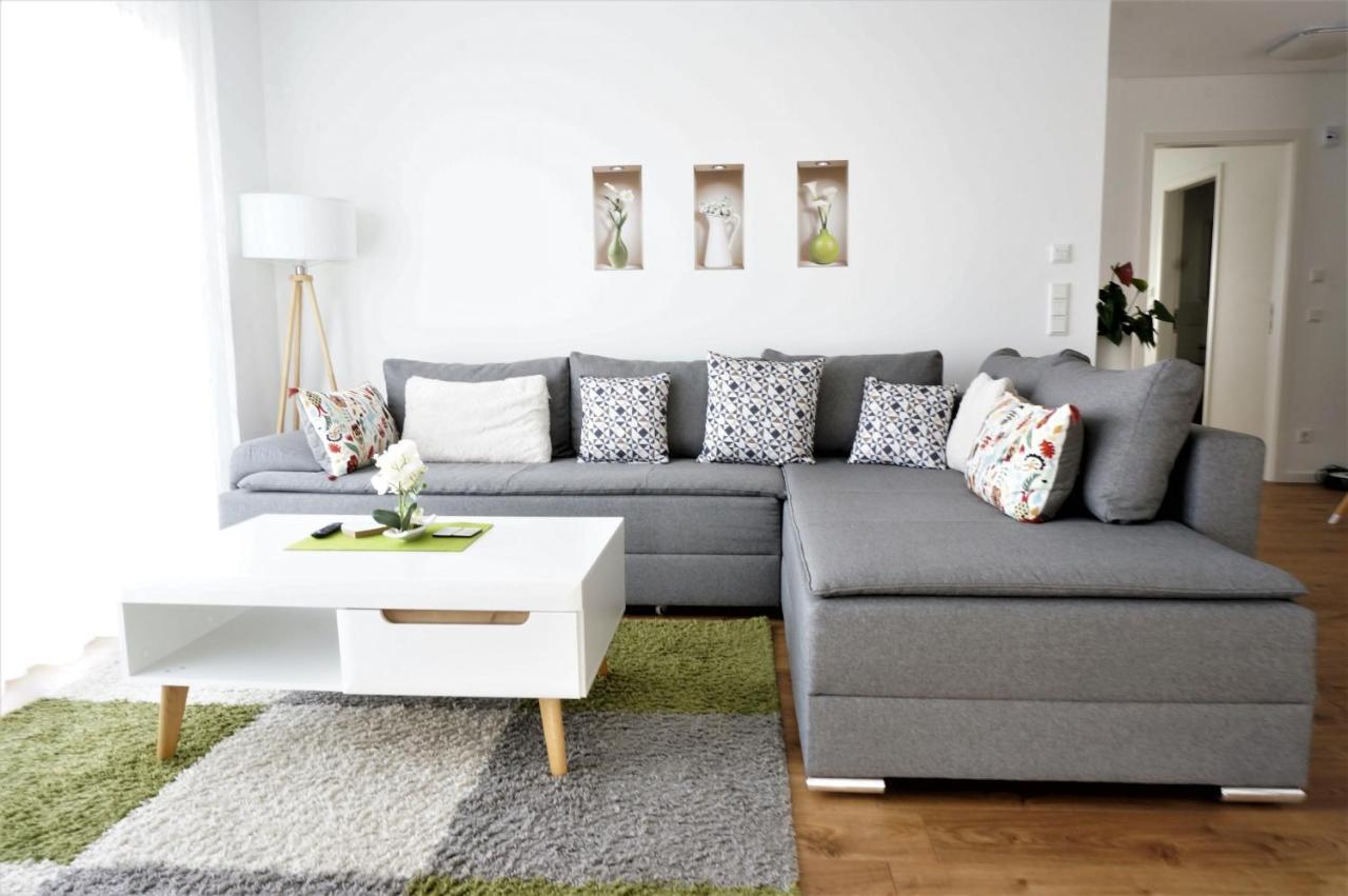 Panorama Penthouse Apartment Mit Klima Und Whirlpool Fuer Bis Zu 6 Personen Frankenthal  Luaran gambar