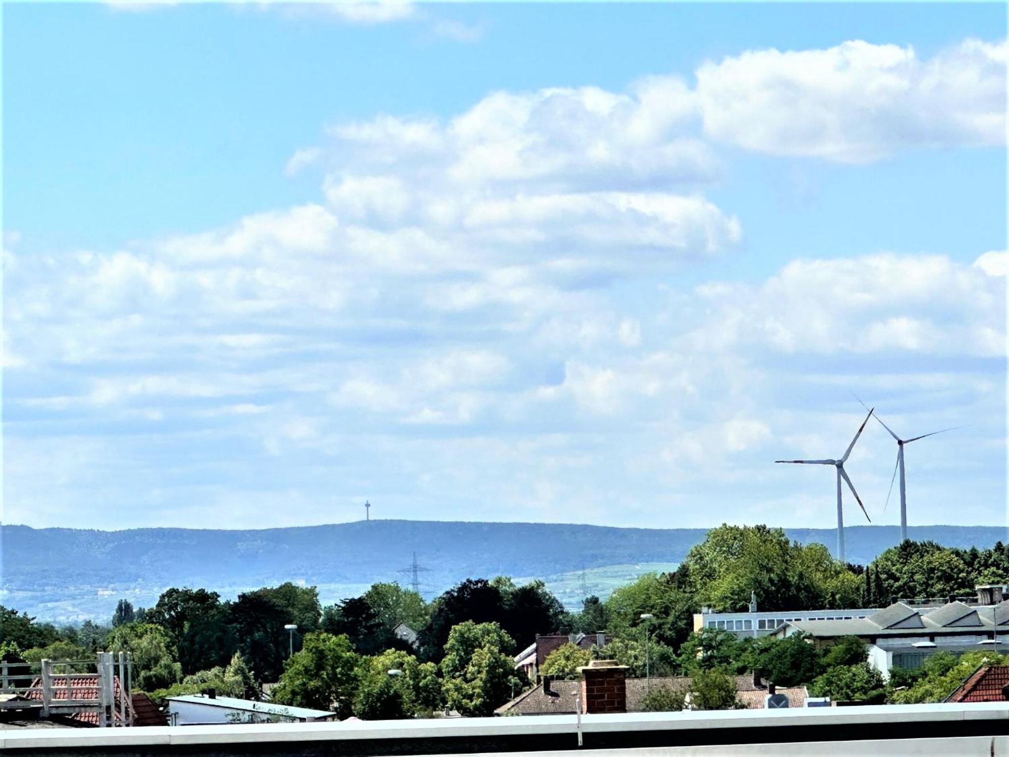 Panorama Penthouse Apartment Mit Klima Und Whirlpool Fuer Bis Zu 6 Personen Frankenthal  Luaran gambar
