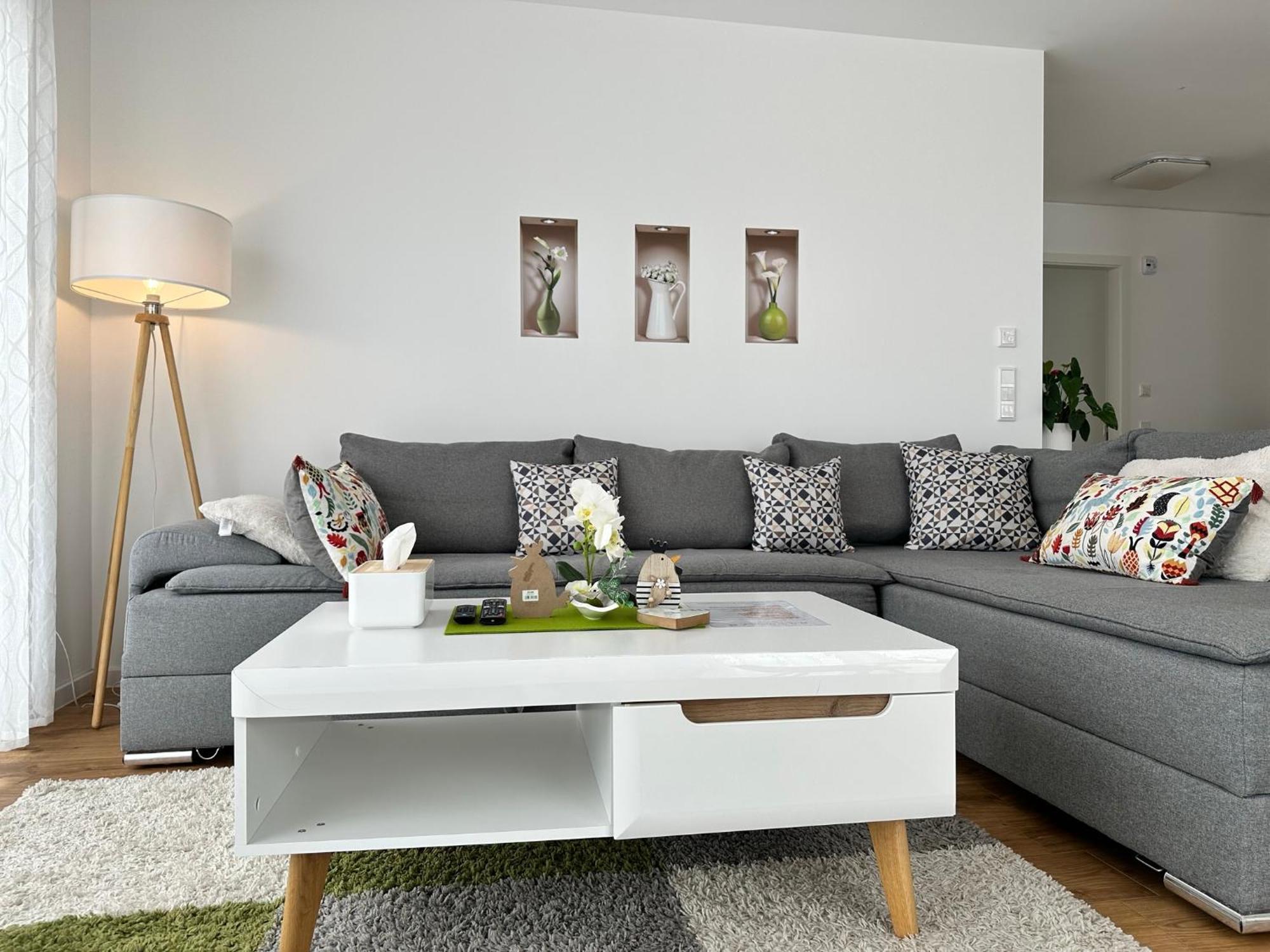 Panorama Penthouse Apartment Mit Klima Und Whirlpool Fuer Bis Zu 6 Personen Frankenthal  Luaran gambar